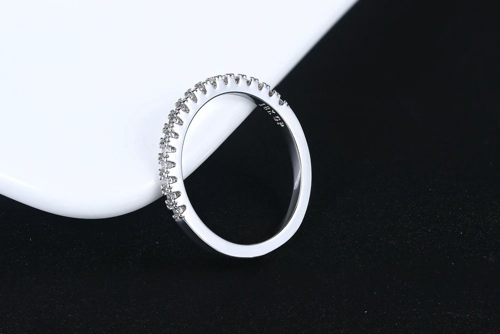 Love Cute Wedding Engagement Rings for Women Micro Pave CZ Crystal Sliver Color Dainty Ring Fashion Jewelry All Size
