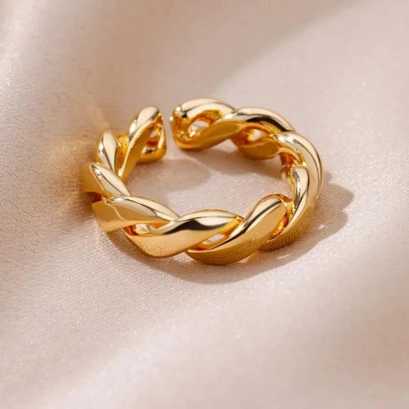 Ring for Women Stainless Steel Angel Feather Gold Color Rings Female Vintage Jewelry Finger Accessories Free Shipping Anillos