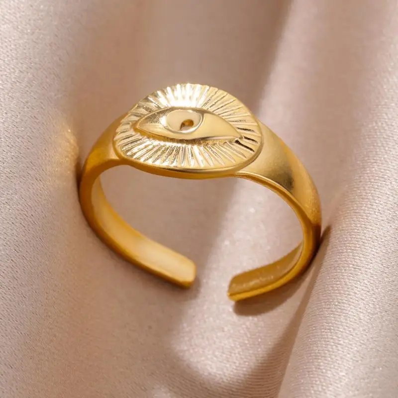 Ring for Women Stainless Steel Angel Feather Gold Color Rings Female Vintage Jewelry Finger Accessories Free Shipping Anillos