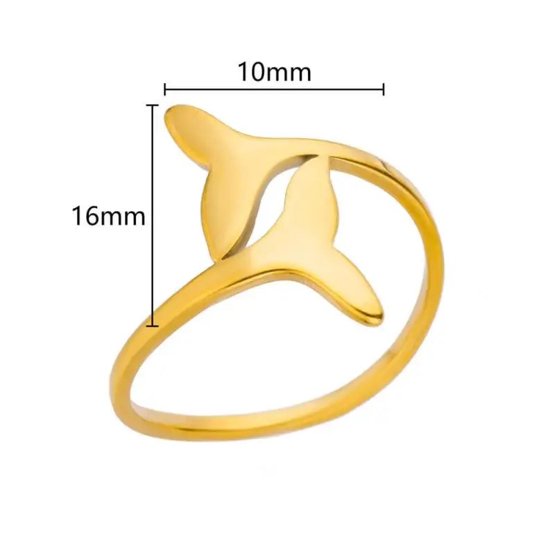 Ring for Women Stainless Steel Angel Feather Gold Color Rings Female Vintage Jewelry Finger Accessories Free Shipping Anillos