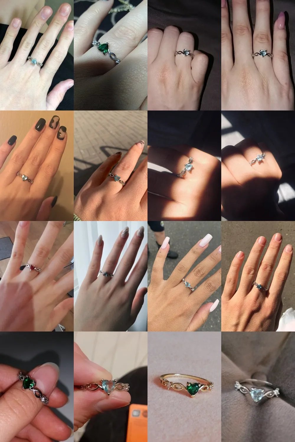 Simple Heart Ring For Women Female Cute Finger Rings Romantic Birthday Gift For Girlfriend Fashion Zircon Stone Jewelry