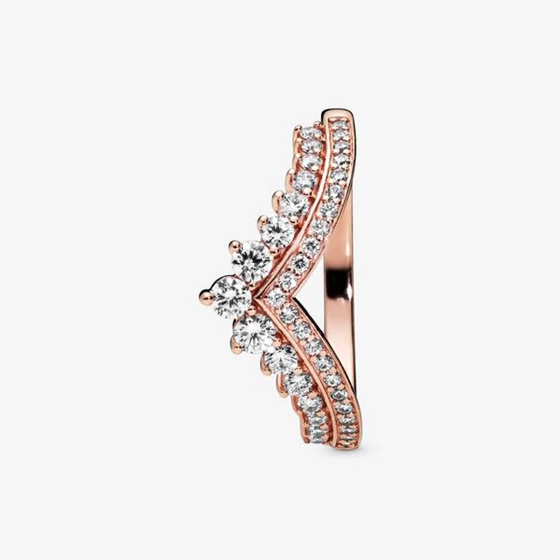 Authentic 925 Sterling Silver Princess Tiara Crown Sparkling Love Heart ,CZ Rings for Women Engagement Jewelry Anniversary Authentic 925 Sterling Silver Princess Tiara Crown Sparkling Love Heart ,CZ Rings for Women Engagement Jewelry Anniversary