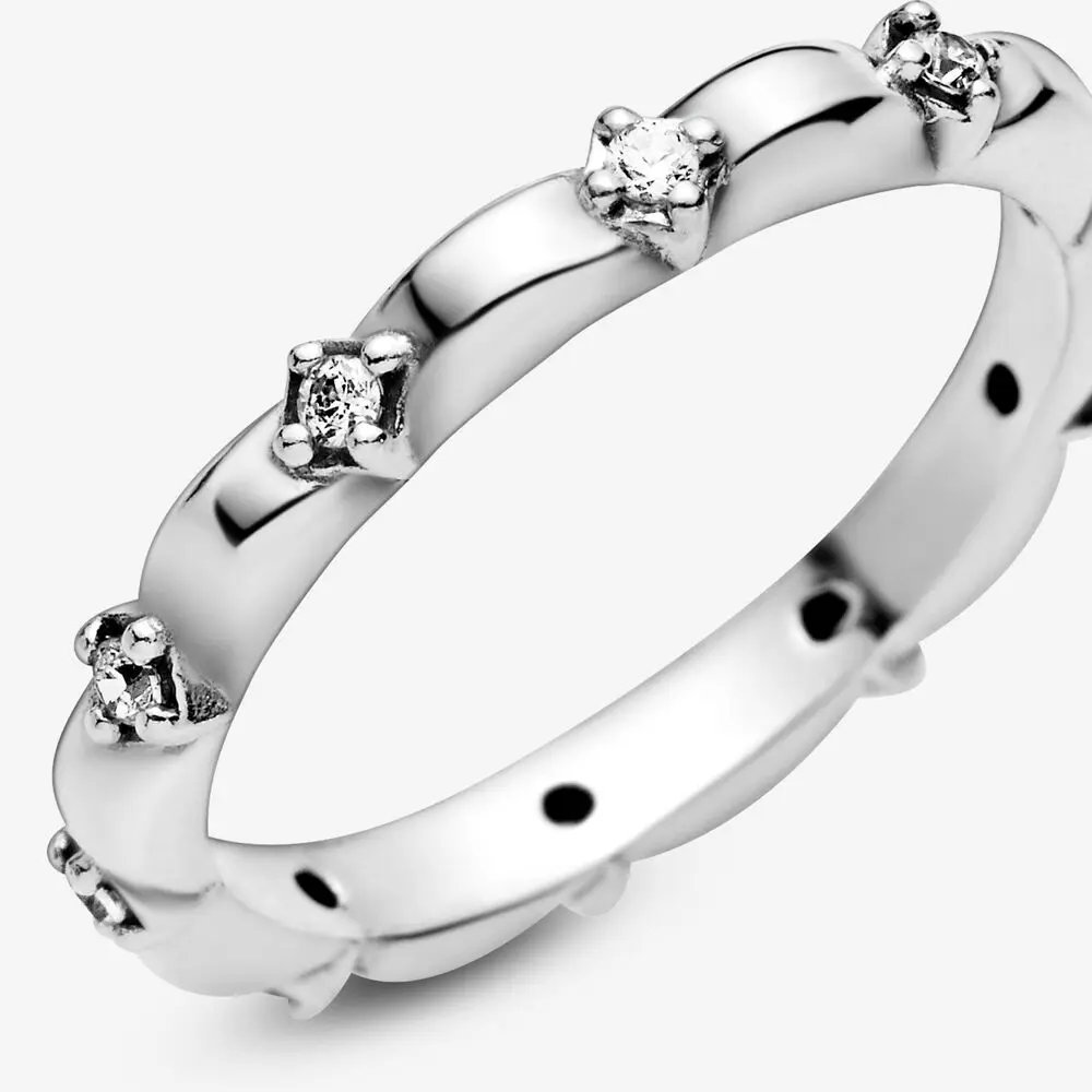 Authentic 925 Sterling Silver Princess Tiara Crown Sparkling Love Heart ,CZ Rings for Women Engagement Jewelry Anniversary Authentic 925 Sterling Silver Princess Tiara Crown Sparkling Love Heart ,CZ Rings for Women Engagement Jewelry Anniversary