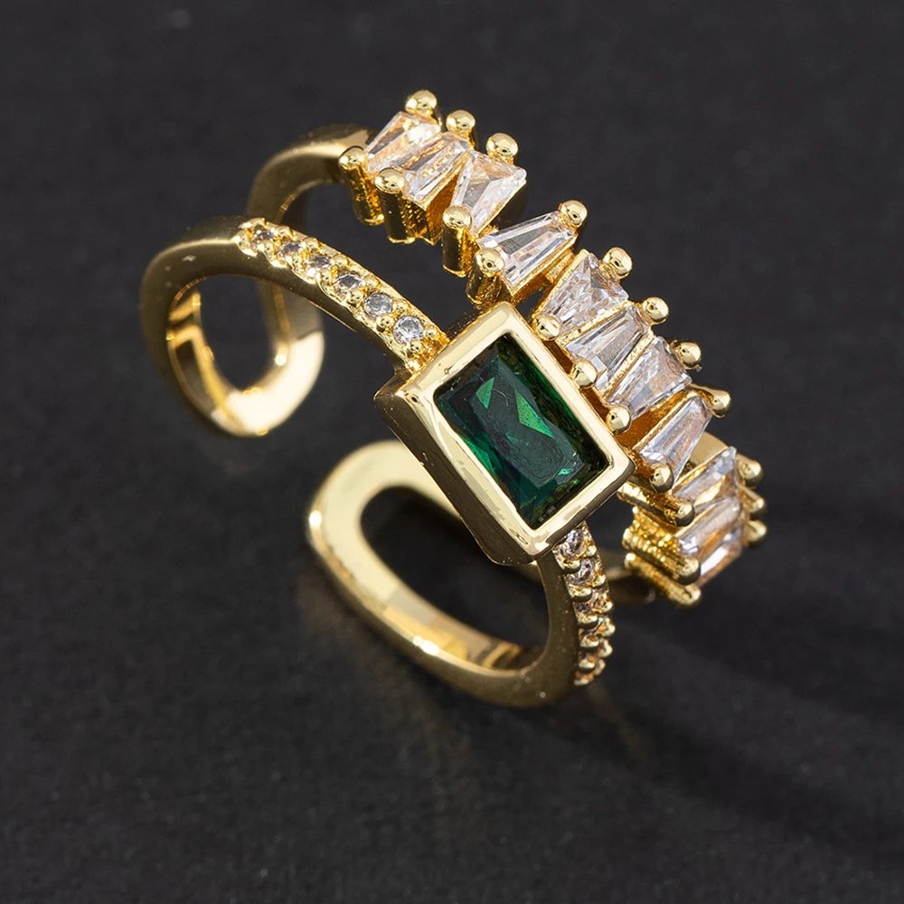 Stainless Steel Rings for Women Gold Plated Cubic Zirconia Ring 2023 Trend Luxury Korean Fashion Aesthetic Jewelry anillos mujer Stainless Steel Rings for Women Gold Plated Cubic Zirconia Ring 2023 Trend Luxury Korean Fashion Aesthetic Jewelry anillos mujer