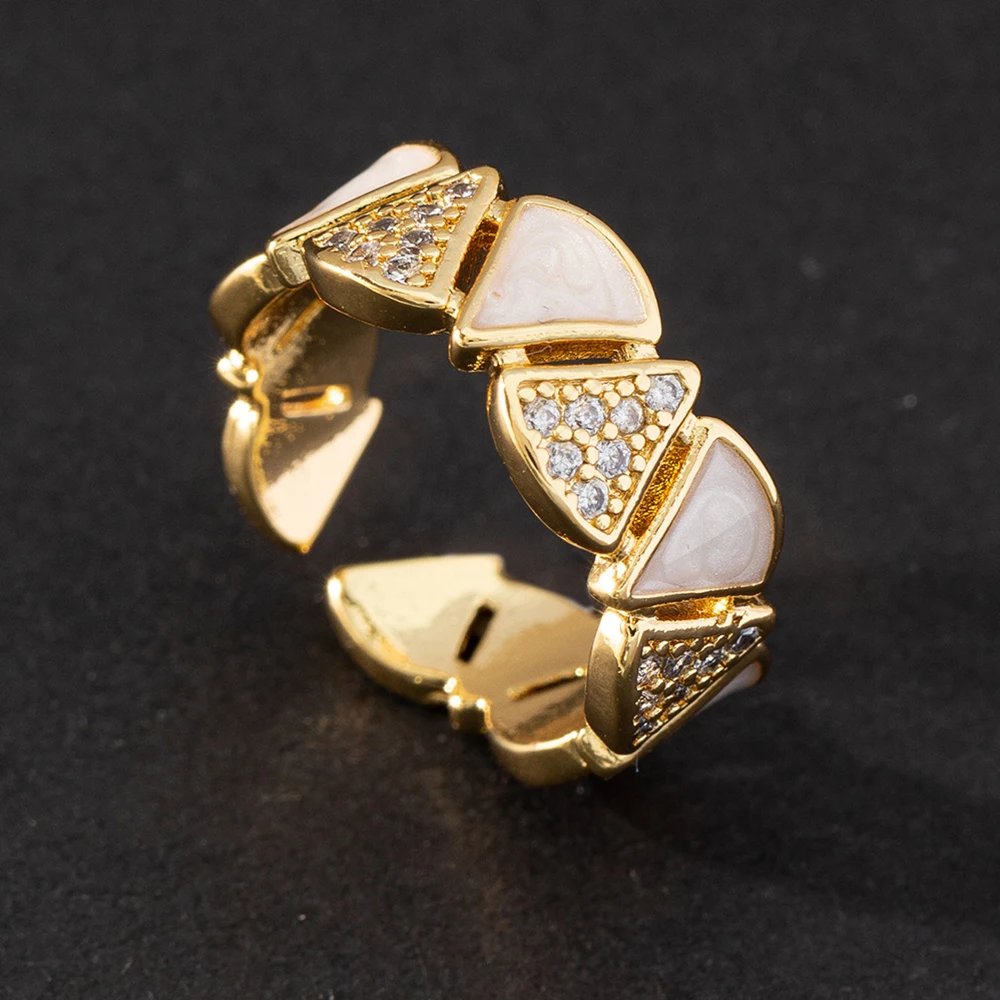 Stainless Steel Rings for Women Gold Plated Cubic Zirconia Ring 2023 Trend Luxury Korean Fashion Aesthetic Jewelry anillos mujer Stainless Steel Rings for Women Gold Plated Cubic Zirconia Ring 2023 Trend Luxury Korean Fashion Aesthetic Jewelry anillos mujer
