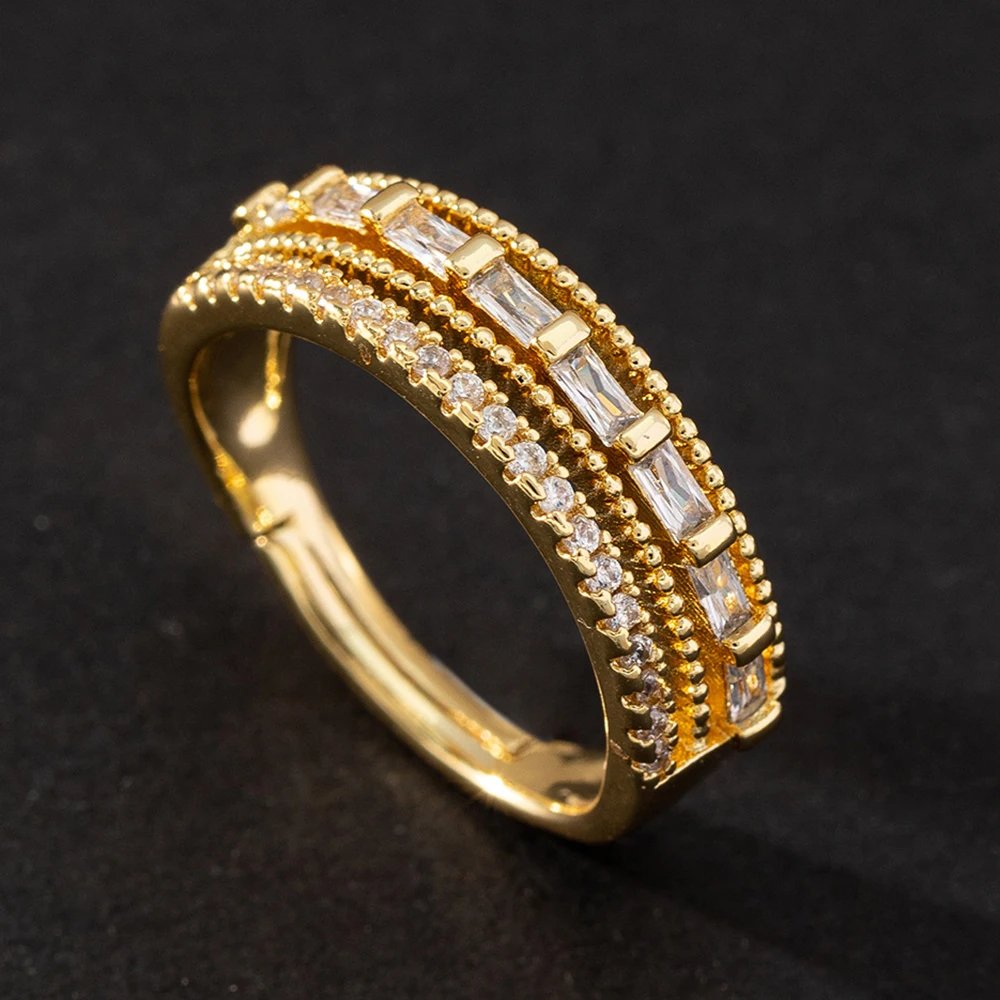 Stainless Steel Rings for Women Gold Plated Cubic Zirconia Ring 2023 Trend Luxury Korean Fashion Aesthetic Jewelry anillos mujer Stainless Steel Rings for Women Gold Plated Cubic Zirconia Ring 2023 Trend Luxury Korean Fashion Aesthetic Jewelry anillos mujer