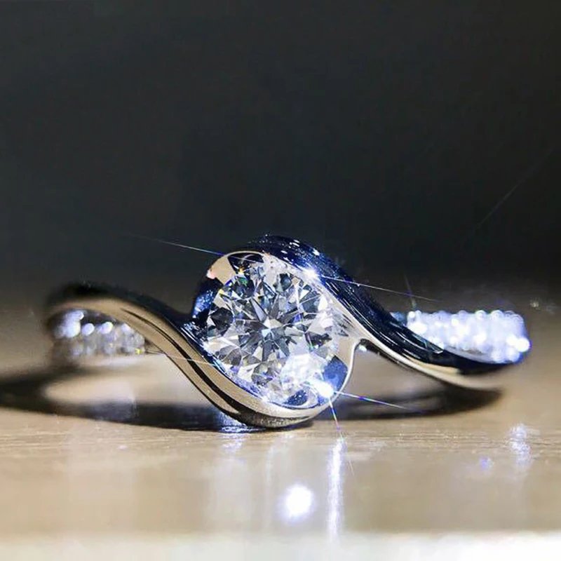 Exquisite Silver Color Ring with White Cubic Zirconia Fashion Versatile Accessories for Women High Quality New Jewelry Exquisite Silver Color Ring with White Cubic Zirconia Fashion Versatile Accessories for Women High Quality New Jewelry