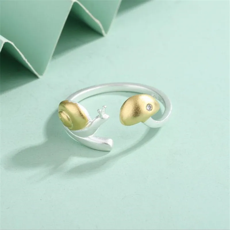 Vintage Snails Mushroom Rings For Women Stainless Steel Animal Ring Korean Fashion Aesthetic Wedding Couple Jewelry anillos 2023 Vintage Snails Mushroom Rings For Women Stainless Steel Animal Ring Korean Fashion Aesthetic Wedding Couple Jewelry anillos 2023