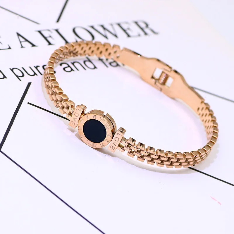 Roma Bracelet For Women Stainless Steel Bracelets Set Fashion Jewelry Accessory Roma Bracelet For Women Stainless Steel Bracelets Set Fashion Jewelry Accessory