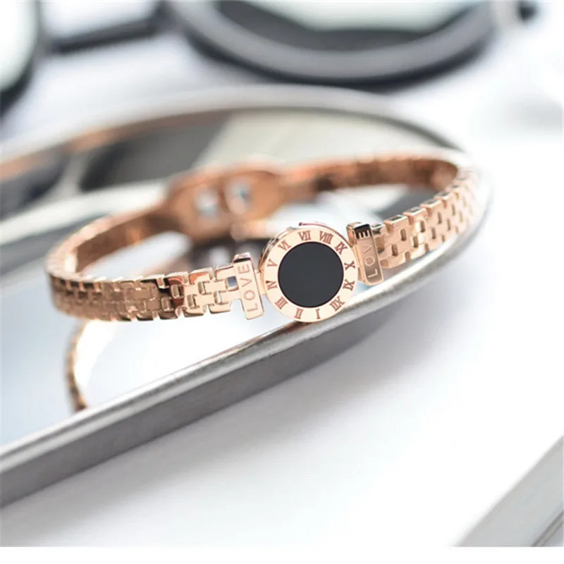 Roma Bracelet For Women Stainless Steel Bracelets Set Fashion Jewelry Accessory Roma Bracelet For Women Stainless Steel Bracelets Set Fashion Jewelry Accessory