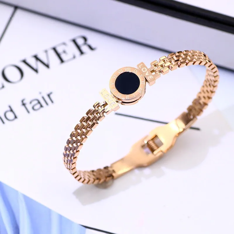 Roma Bracelet For Women Stainless Steel Bracelets Set Fashion Jewelry Accessory Roma Bracelet For Women Stainless Steel Bracelets Set Fashion Jewelry Accessory