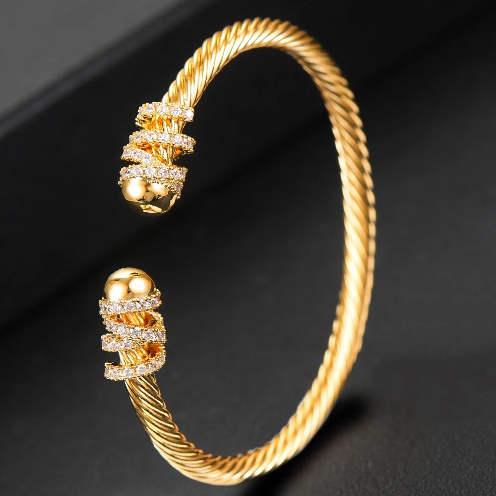 Jewelry 2023 Trendy Luxury Stackable Bangle Cuff For Women Wedding 316L Stainless Steel Bracelets Unique Chain Link Braided