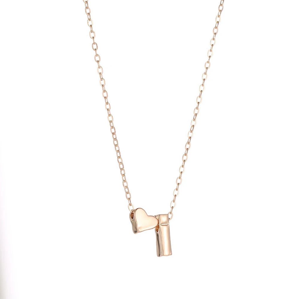 Fashion Tiny Heart Dainty Initial Necklace Gold Silver Color Letter Name Choker Necklace For Women Pendant Jewelry Gift Fashion Tiny Heart Dainty Initial Necklace Gold Silver Color Letter Name Choker Necklace For Women Pendant Jewelry Gift