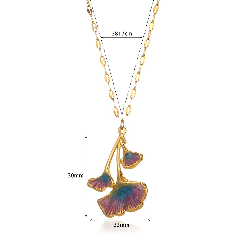 Stainless Steel Love Heart Necklace For Women 2023 New Trendy Lip Chain Simple Pendant Necklace Jewelry free shipping