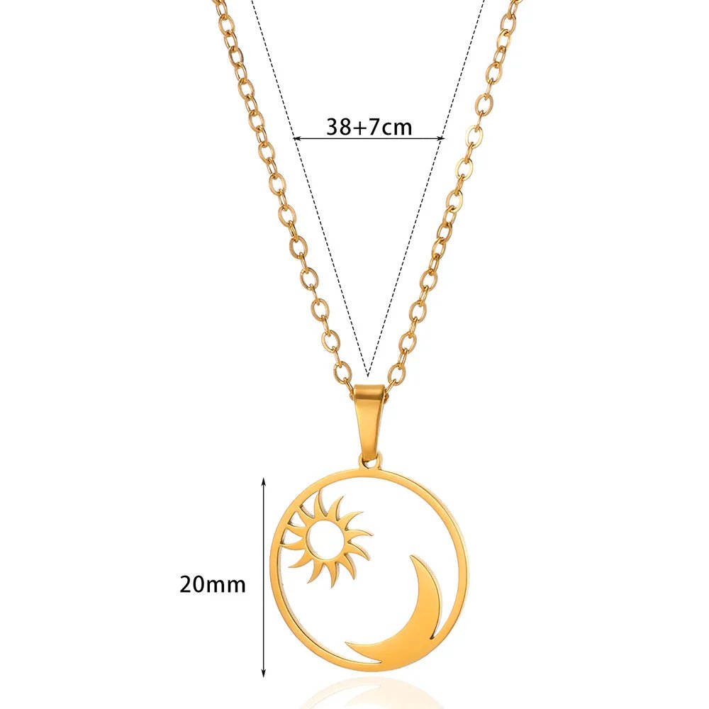 Stainless Steel Love Heart Necklace For Women 2023 New Trendy Lip Chain Simple Pendant Necklace Jewelry free shipping