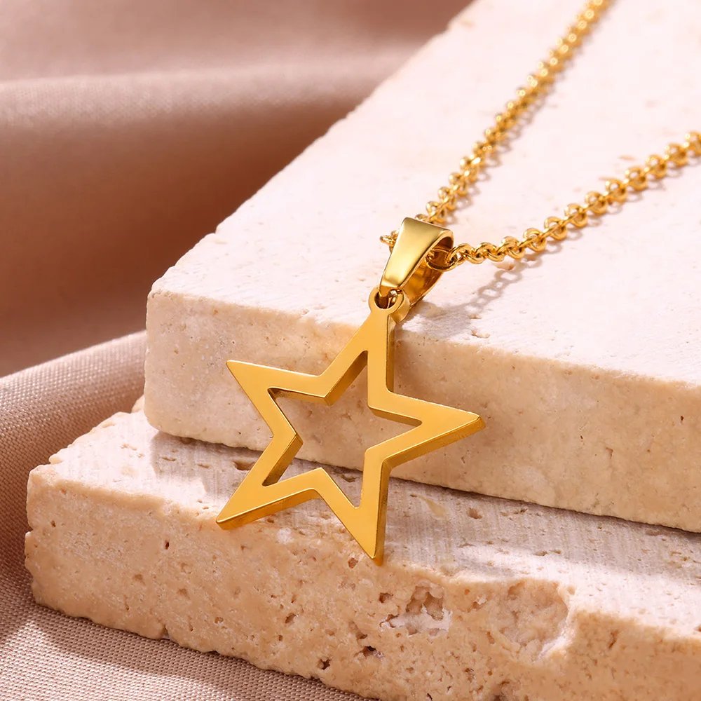 Stainless Steel Love Heart Necklace For Women 2023 New Trendy Lip Chain Simple Pendant Necklace Jewelry free shipping