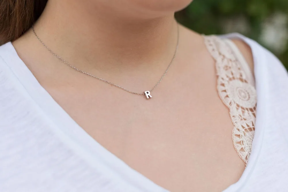 Necklaces for Women Chain Initial Charms Necklace Pendant Metal Letters for Jewelry Cut Letters Single Name Necklaces Necklaces for Women Chain Initial Charms Necklace Pendant Metal Letters for Jewelry Cut Letters Single Name Necklaces