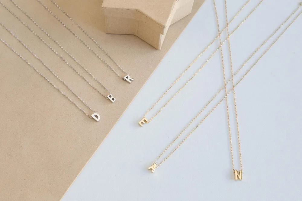 Necklaces for Women Chain Initial Charms Necklace Pendant Metal Letters for Jewelry Cut Letters Single Name Necklaces Necklaces for Women Chain Initial Charms Necklace Pendant Metal Letters for Jewelry Cut Letters Single Name Necklaces