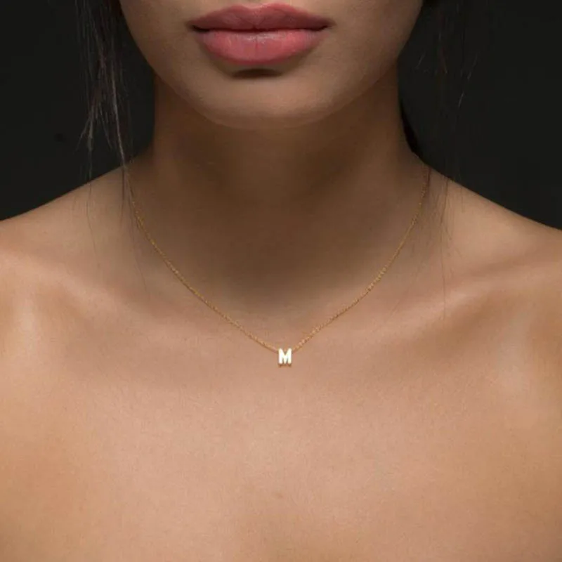 Necklaces for Women Chain Initial Charms Necklace Pendant Metal Letters for Jewelry Cut Letters Single Name Necklaces Necklaces for Women Chain Initial Charms Necklace Pendant Metal Letters for Jewelry Cut Letters Single Name Necklaces