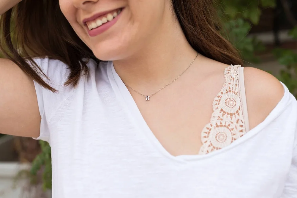 Necklaces for Women Chain Initial Charms Necklace Pendant Metal Letters for Jewelry Cut Letters Single Name Necklaces Necklaces for Women Chain Initial Charms Necklace Pendant Metal Letters for Jewelry Cut Letters Single Name Necklaces