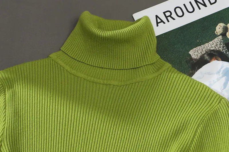 Women Fall Turtleneck Sweater Knitted Soft Pullovers Cashmere Jumpers Basic Soft Sweaters For Women 2023 Autumn Winter