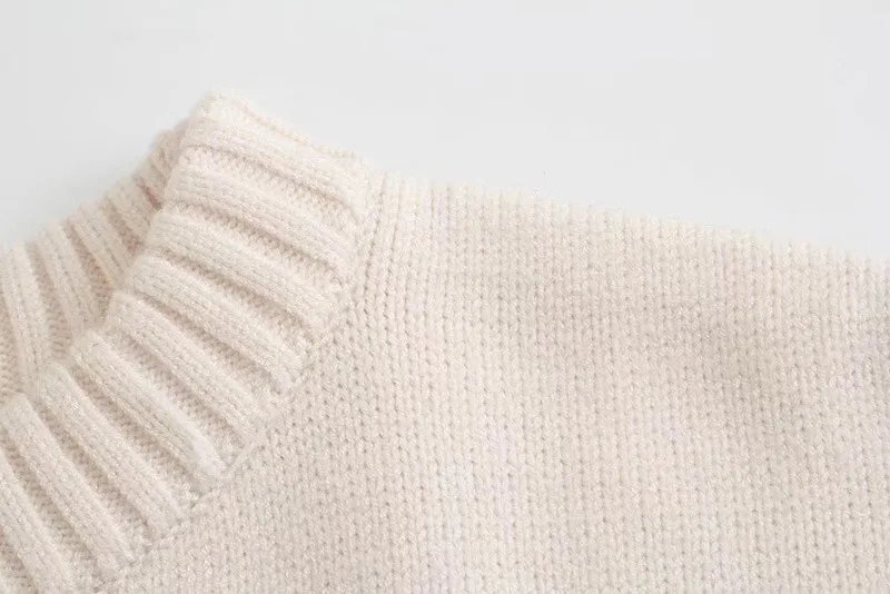 Casual Oversized Striped Pullovers Women Knitted Basic Autumn Winter Loose-Fitting Thick Jumpers Sweaters Female Clothing