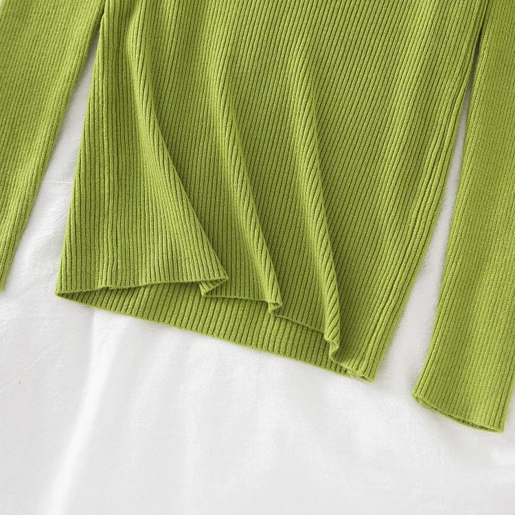 Croysier Turtleneck Women Autumn Winter Pullover Sweater Basic Casual Slim Stretch Soft Ribbed Knitted Top Woman Sweaters 2023