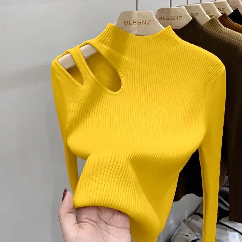 Turtleneck Knitted Women Sweater Ribbed Pullovers Autumn Winter Basic Women Sweaters Fit Soft Warm Tops Turtleneck Knitted Women Sweater Ribbed Pullovers Autumn Winter Basic Women Sweaters Fit Soft Warm Tops