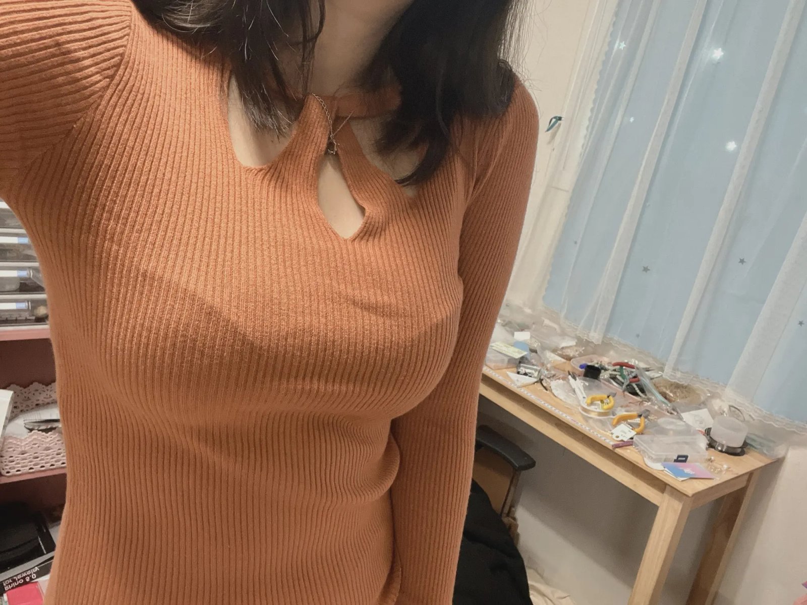 Women's O-neck Stretch Sexy Pullover Lady 2023 Autumn Winter Hollow Solid Color Sweater Slim Bottoming Shirt Jumper Sueter 16639