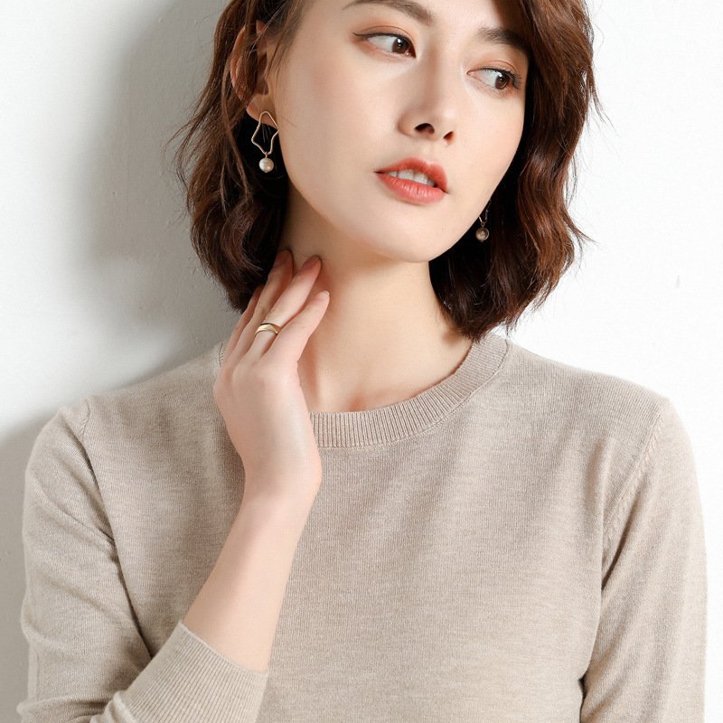 Women Sweater O-neck Autumn Winter Basic Pullover Warm Casual Pulls Jumpers Korean Fashion Spring Knitwear Bottoming Shirt 2023