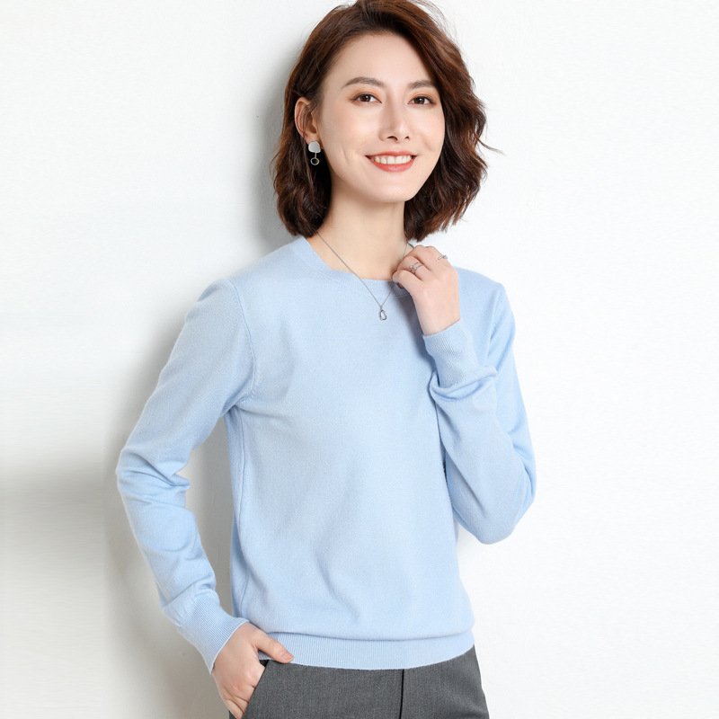 Women Sweater O-neck Autumn Winter Basic Pullover Warm Casual Pulls Jumpers Korean Fashion Spring Knitwear Bottoming Shirt 2023