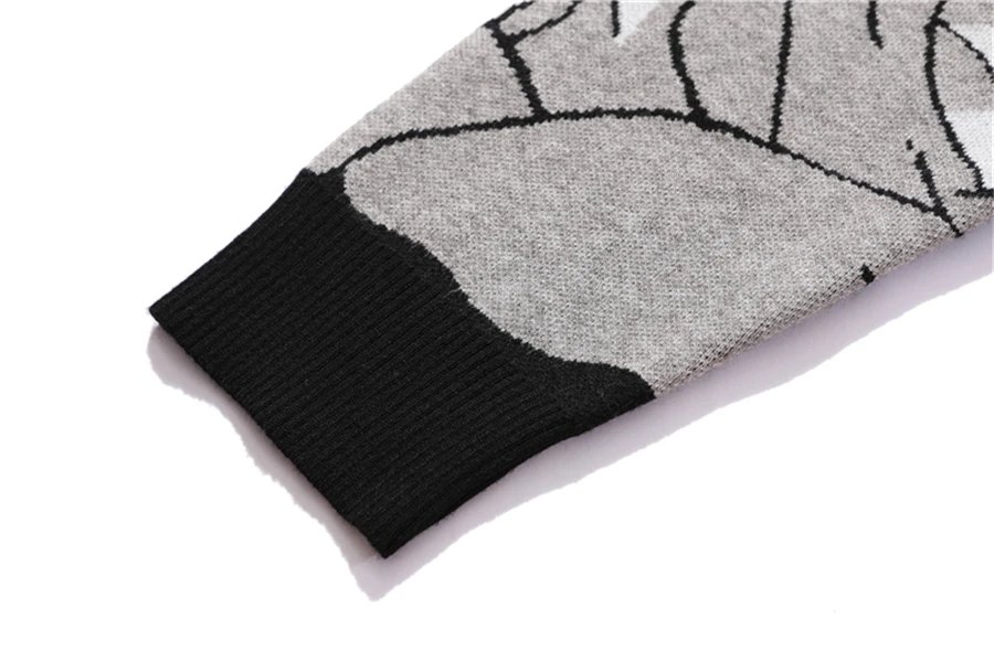 Mens Hip Hop Streetwear Harajuku Sweater Vintage Japanese Style Anime Girl Knitted 2022 Cotton Pullover Sweaters Male