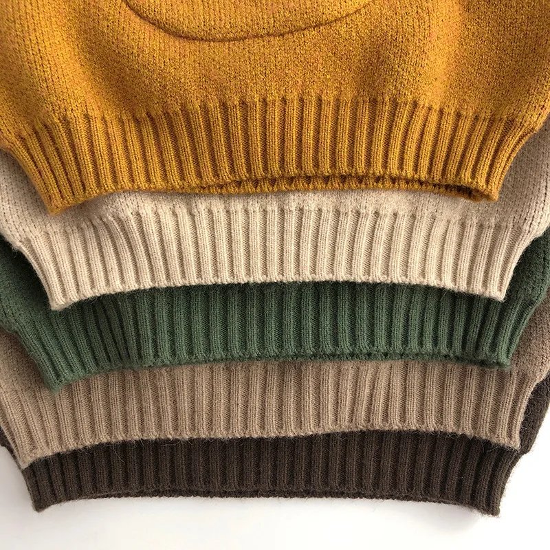Kids Clothes Sweaters Cartoon Boys Knitwear Korean Style Children Pullover Outwear