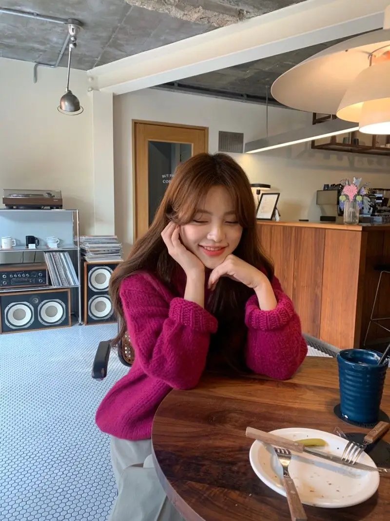 10 Colors Pink Women Sweater Womens Winter Sweaters Pullover Female Knitting Overszie Long Sleeve Loose Knitted Outerwear White