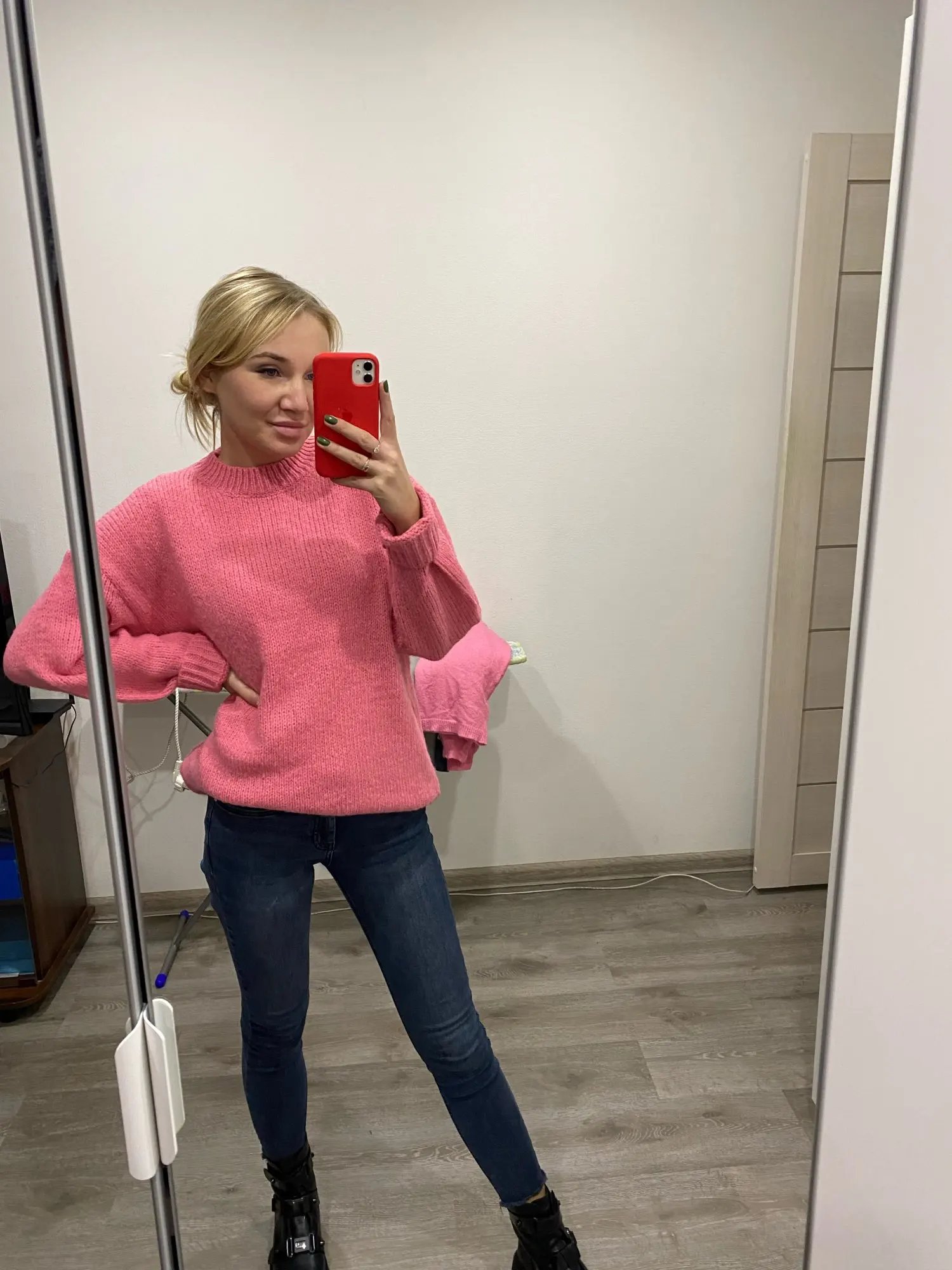 10 Colors Pink Women Sweater Womens Winter Sweaters Pullover Female Knitting Overszie Long Sleeve Loose Knitted Outerwear White