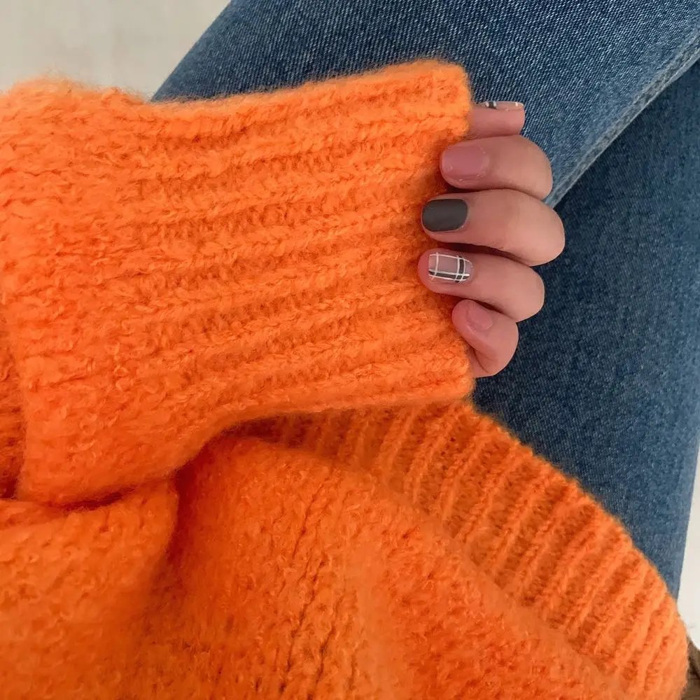 10 Colors Pink Women Sweater Womens Winter Sweaters Pullover Female Knitting Overszie Long Sleeve Loose Knitted Outerwear White