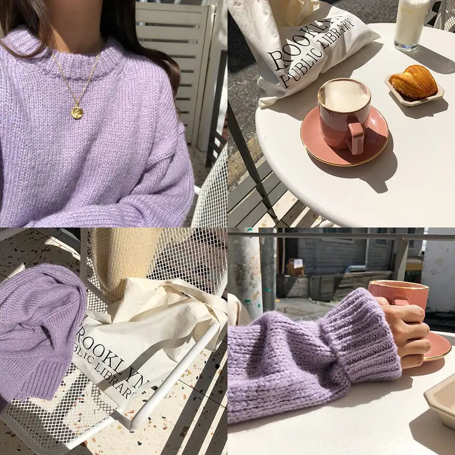 10 Colors Pink Women Sweater Womens Winter Sweaters Pullover Female Knitting Overszie Long Sleeve Loose Knitted Outerwear White