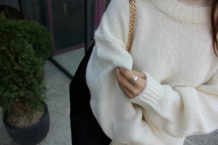 10 Colors Pink Women Sweater Womens Winter Sweaters Pullover Female Knitting Overszie Long Sleeve Loose Knitted Outerwear White