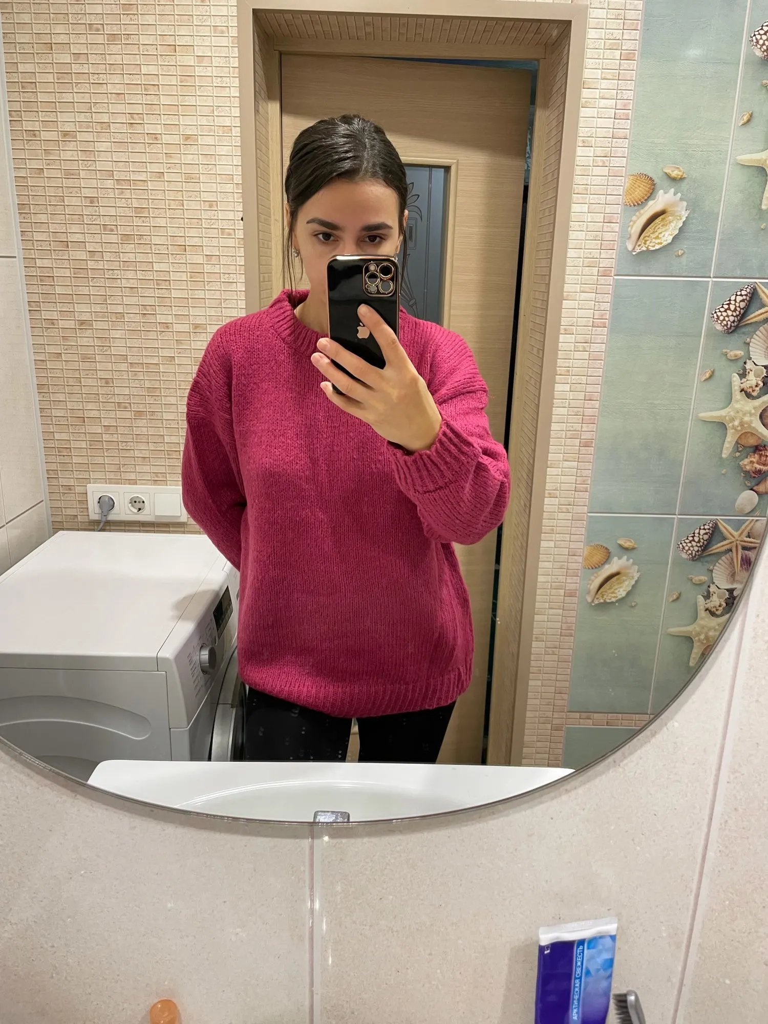 10 Colors Pink Women Sweater Womens Winter Sweaters Pullover Female Knitting Overszie Long Sleeve Loose Knitted Outerwear White