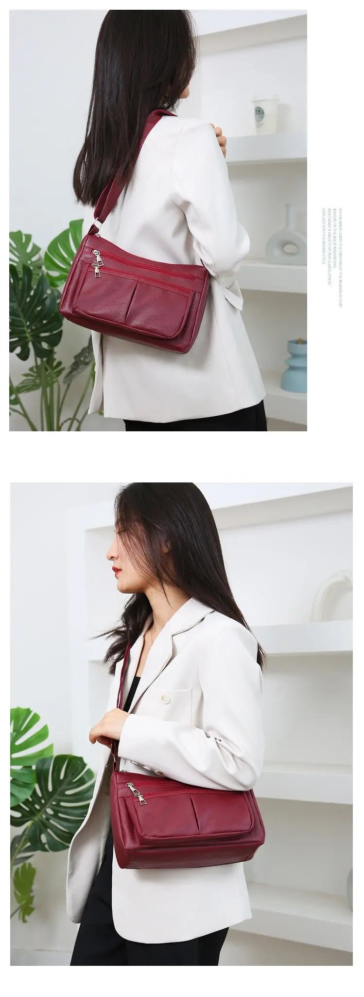 Women's Bag 2023 Trend Korean Handbags Designer Luxury Brand Ladies Shoulder Bags Soft Leather Fashion Versatile Crossbody Bag