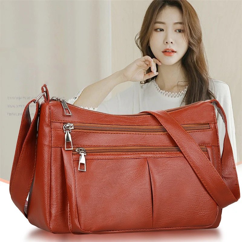 Women's Bag 2023 Trend Korean Handbags Designer Luxury Brand Ladies Shoulder Bags Soft Leather Fashion Versatile Crossbody Bag