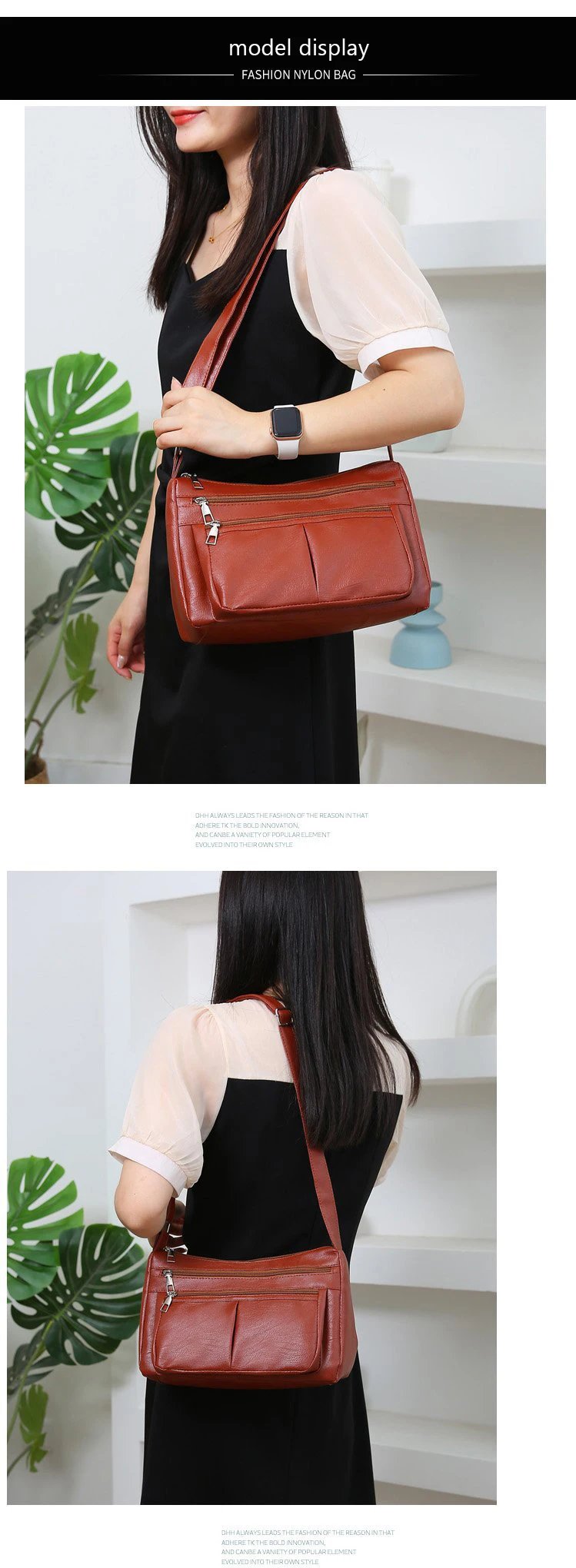 Women's Bag 2023 Trend Korean Handbags Designer Luxury Brand Ladies Shoulder Bags Soft Leather Fashion Versatile Crossbody Bag
