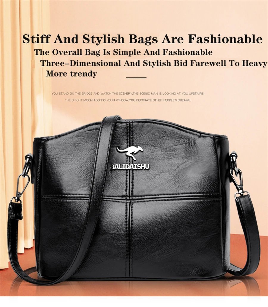 Fashion Female High Quality Soft Leather Bag Ladies Handbags 2023 Women Shoulder Bag Small Crossbody Bags for Women Sac A Main