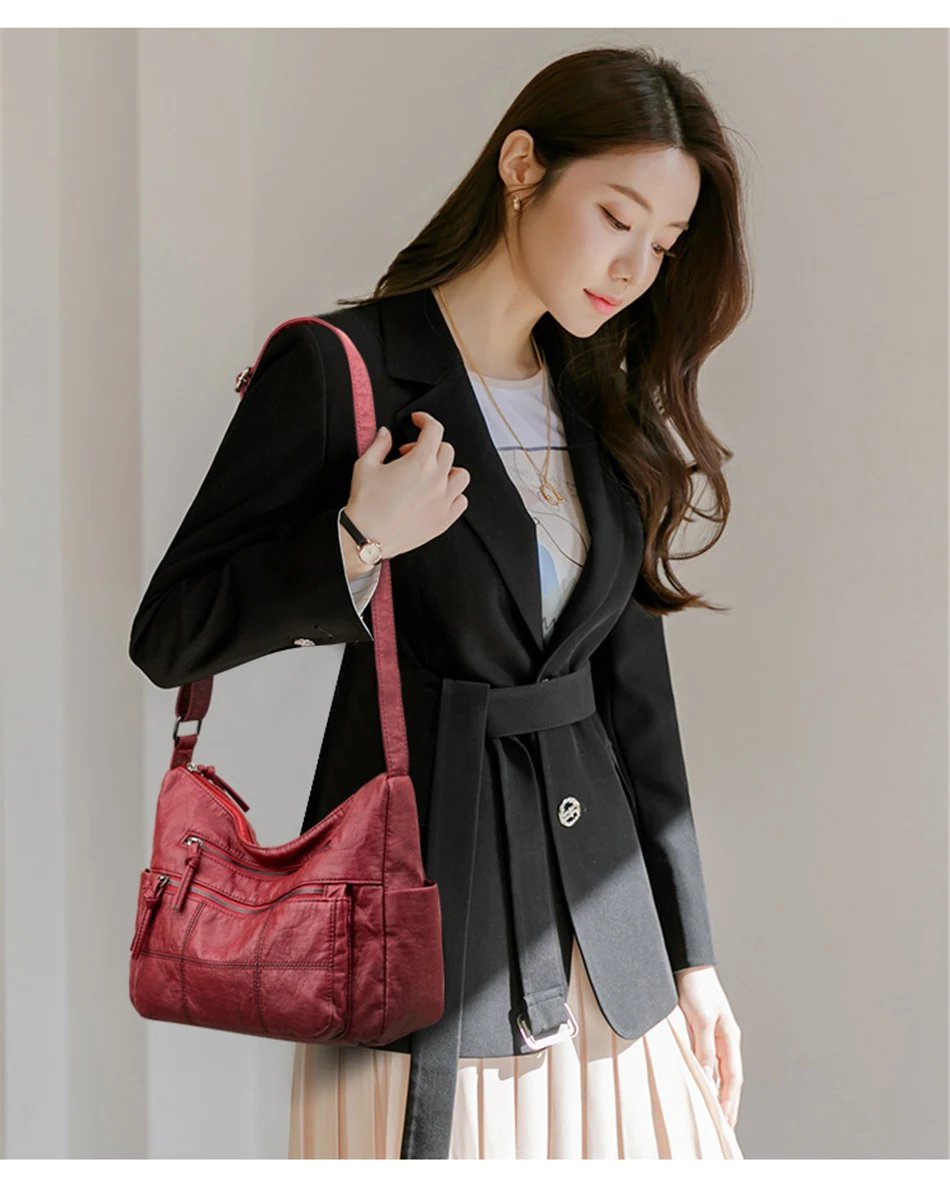 Soft Leather Shoulder Crossbody Bags for Women 2023 New Luxury Handbags Women Bags Designer Messenger Bag Purses and Handbags