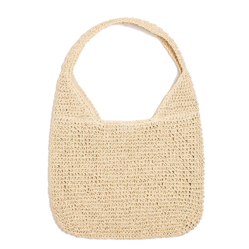 Summer Straw Bag For Women Woven Handmade Handbag Large Capacity Lady Tote Vacation Beach Bag Rattan Shoulder Bag Bolsa