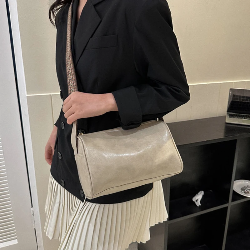 Vintage PU Leather Boston Women Small Handbag and Purse Fashion Designer Crossbody Bag Female Casual Travel Pillow Shoulder Bag Vintage PU Leather Boston Women Small Handbag and Purse Fashion Designer Crossbody Bag Female Casual Travel Pillow Shoulder Bag