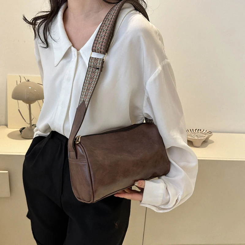Vintage PU Leather Boston Women Small Handbag and Purse Fashion Designer Crossbody Bag Female Casual Travel Pillow Shoulder Bag Vintage PU Leather Boston Women Small Handbag and Purse Fashion Designer Crossbody Bag Female Casual Travel Pillow Shoulder Bag