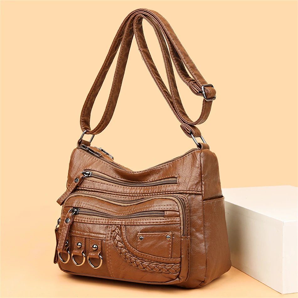 Pu Leather Luxury Purses and Handbags 2023 High Quality Women's Bag Design Multi-pocket Ladies Crossbody Shoulder Bags
