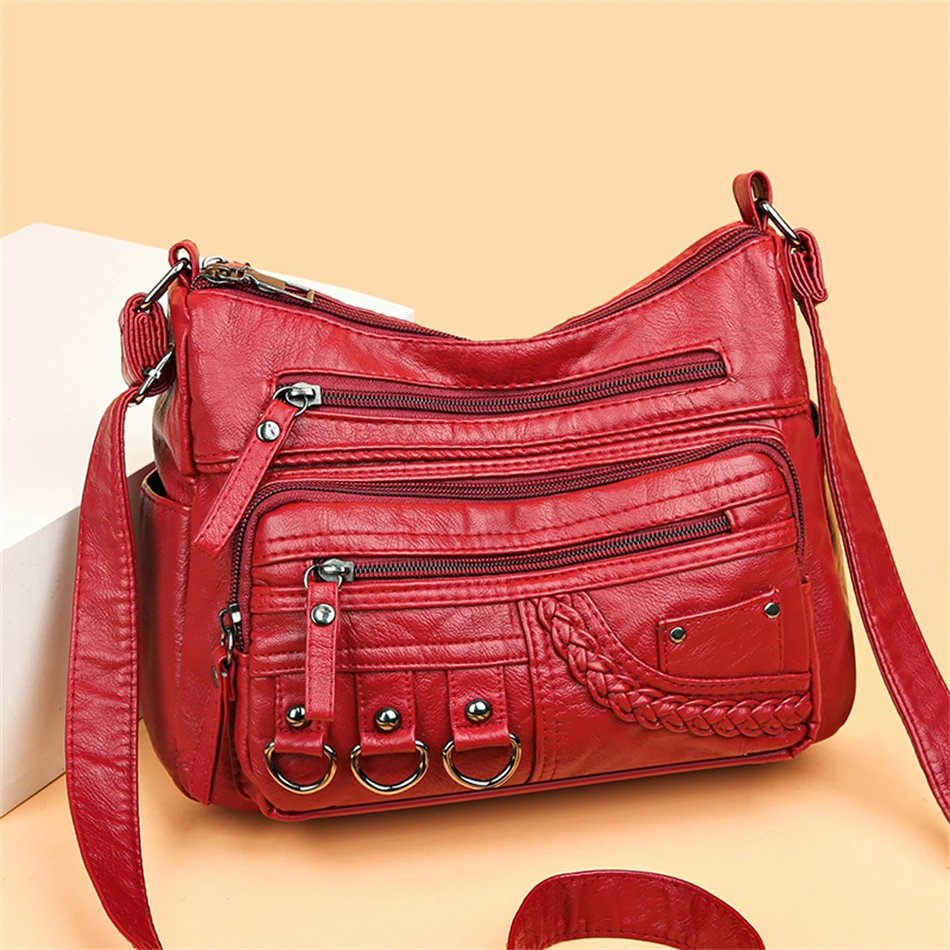Pu Leather Luxury Purses and Handbags 2023 High Quality Women's Bag Design Multi-pocket Ladies Crossbody Shoulder Bags
