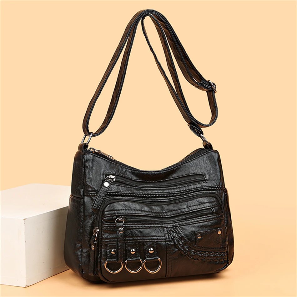 Pu Leather Luxury Purses and Handbags 2023 High Quality Women's Bag Design Multi-pocket Ladies Crossbody Shoulder Bags